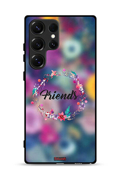 Tolwak غطاء حماية لهاتف سامسونج جالاكسي S25 ألترا بتصميم خاتم أصدقاء الزهور