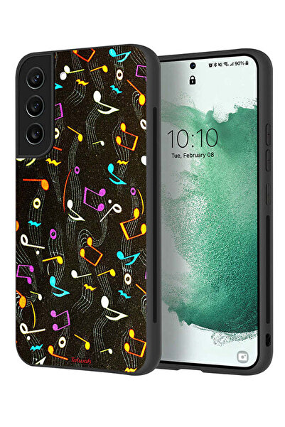 Tolwak غطاء حماية لهاتف سامسونج جالاكسي S22 5G بنمط قماش موسيقي