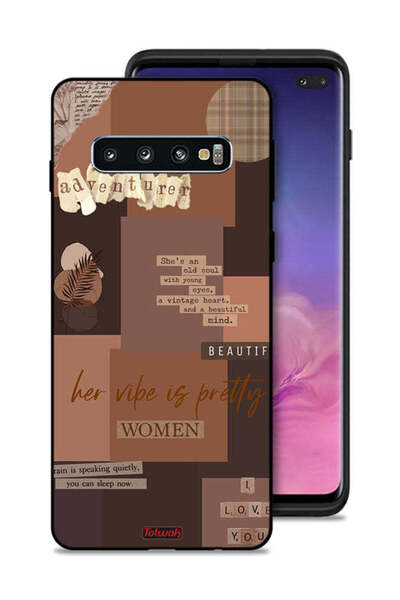 Tolwak Samsung Galaxy S10 Plus Protective Case Cover Adventurer Women