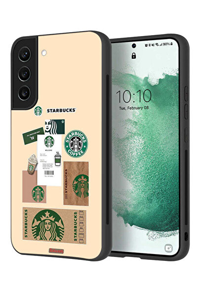 Tolwak غطاء حماية لهاتف سامسونج جالاكسي S22 بلس 5G، ملصق قهوة