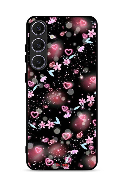 Tolwak غطاء حماية لهاتف سامسونج جالكسي S25 بلس بنقشة قلوب وأزهار صغيرة
