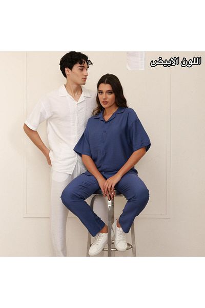ALANAQA Summer oversized shirt set