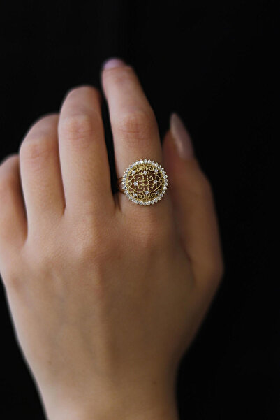 GÜLENLER ALTIN 14 Ayar Altın Hint İşi Telkari Yüzük