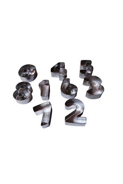 BV Set of 9 cookie cutters, Numbers, 5.5 cm, 377COF