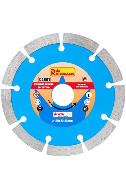 richmann Disc diamantat segmentat, beton, tăiere uscată, 125 mm/22,23 mm, Richmann