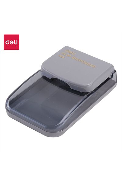 Deli E988 Clip Dispenser 100×65×32mm – ideal for storing and organizing clips