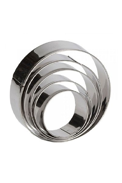 BV Set of 5 Circle cookie cutters, 9 cm, 512COF