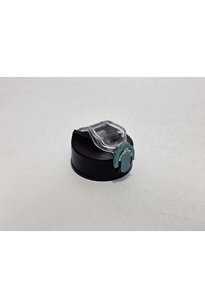 Hasyılmaz Automatic Straw Water Bottle Replacement Cap 57mm Black-Blue