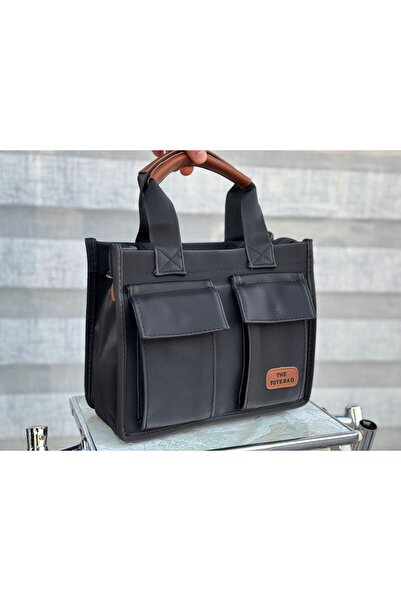 Efe ÖN 2 CEPLİ VE ÇITÇITLI AYARLANABİLİR ASKILI ASTARLI BUZİ DERİ EL VE OMUZ ÇANTASI THE TOTEBAG