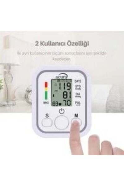 Medikaltec AC-463K Türkçe Konuşan Çift Kullanıcı Özellikli Koldan Tansiyon Aleti Pil Hediyeli