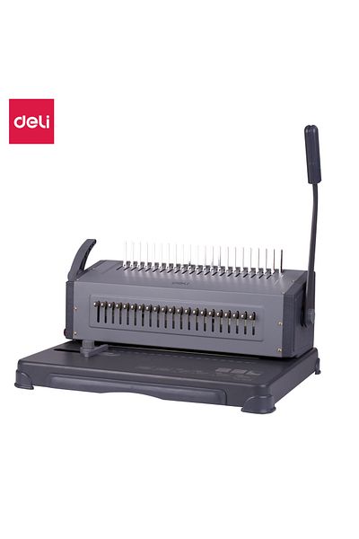 Deli 3874 Comb Binding Machine 25-Sheet Punch 450-Sheet Bind – ideal for A4 reports