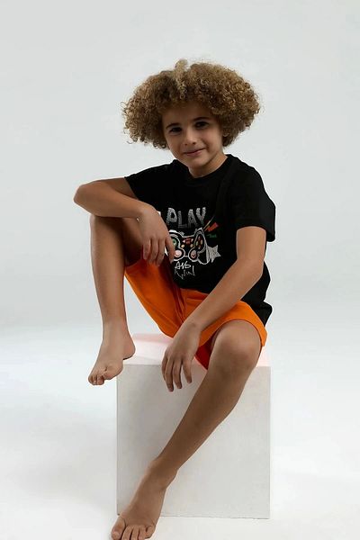 Rolypoly Boy's Bermuda Suit - Black