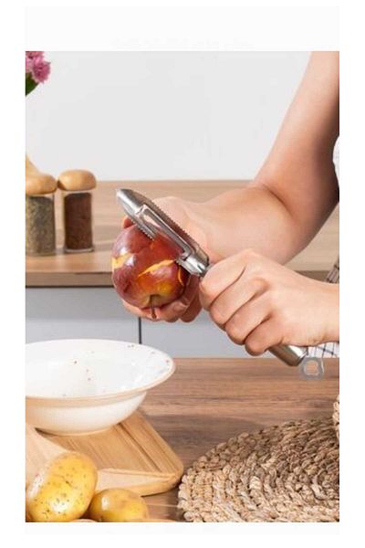 Museburan 14 Stainless Vegetable Fruit Corer Peeler - Multipurpose Side Peeler