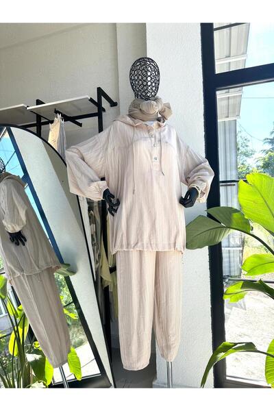 İkoll İkoll Çıtçıtlı Takım Bej