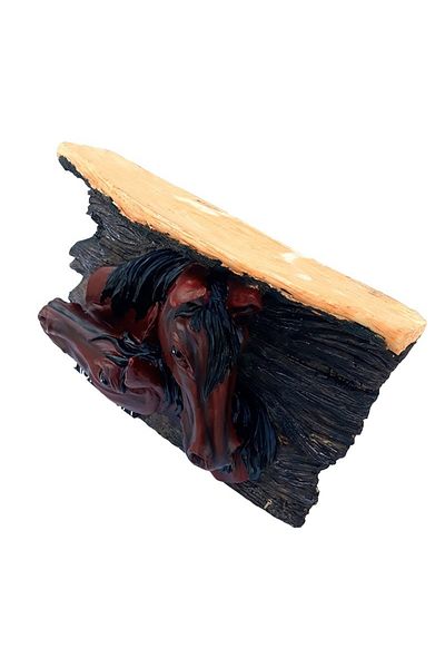 BV Resin wall lamp representing horses, 29 cm, 78X3