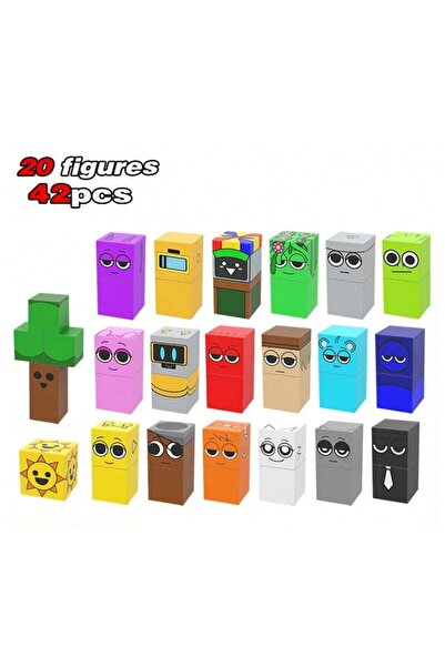 victiny Magnetic Construction Blocks Game 20 Sprunki Figurines VICTINY® 42 Multicolor Magnetic Cubes