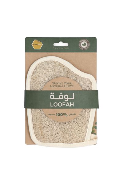 HONEYBEE Lightweight Eco Friendly Natural Glove Shape Bath Loofah Beige
