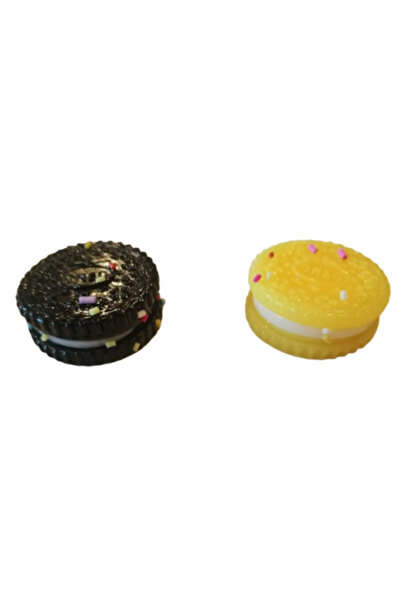 victiny Set of 2 squishy toys VICTINY oreo, black/yellow, 3x3cm