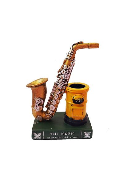 BV Statuette, with pen holder, Saxophone, 19 cm, XZ602B
