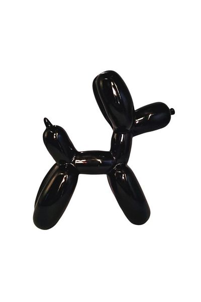 BV Decorative statuette, Poodle Dog, Black, 25 cm, DV02662N