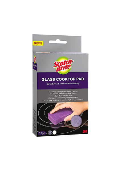 Scotch Brite Scratch Free and Chemical Free Cleaning Glass Cooktop Pad Purple