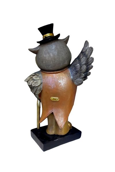 BV Decorative statuette, Owl, Brown, 26 cm, W8250
