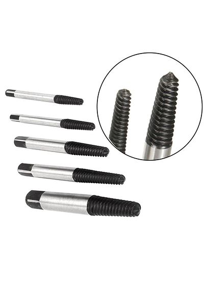 OEM Set of 5 used, broken screw extractors