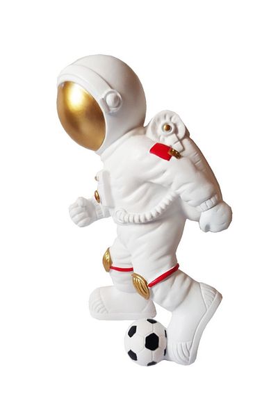 BV Decorative statuette, Astronaut footballer, 26 cm, BJ1737C