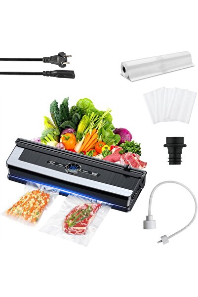 Wanty Aparat de Vidat Si Sigilat ®️, Vacum Multifunctional, Display Digital, Cutter Incorporat, Gri