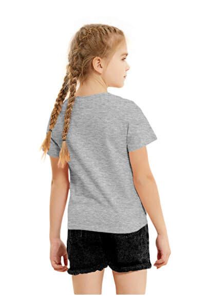 LAUREN SMITH Kids Girls Short Sleeved Tee with Cute Print 100 percent Cotton