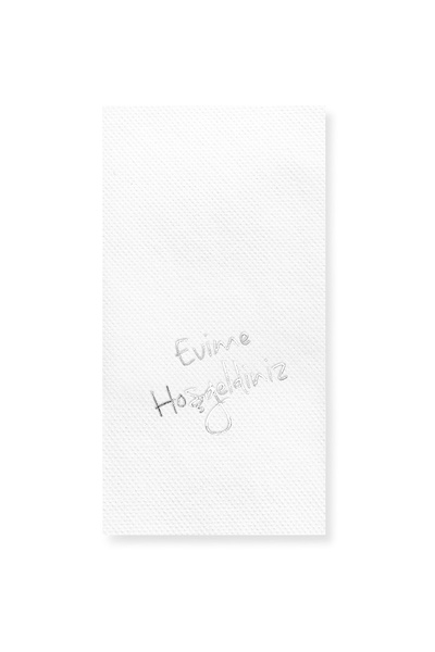 Story رقائق فضية مقاس 40 × 40 سم مرحبًا بكم في منديل ورق أبيض اللون مقاس 16 ق...