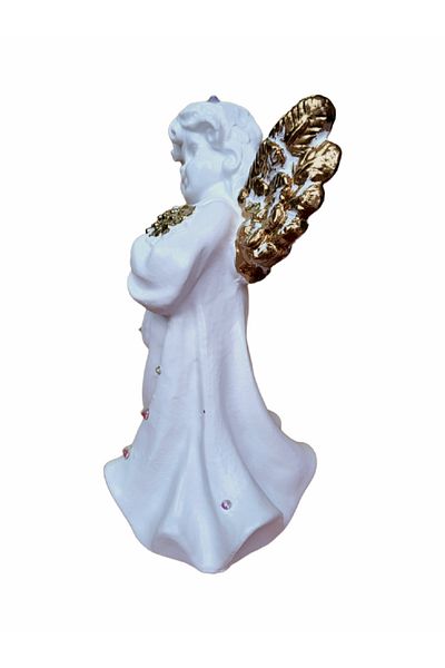 BV Decorative statuette, Angel, White, 23 cm, DVAN0601-3G