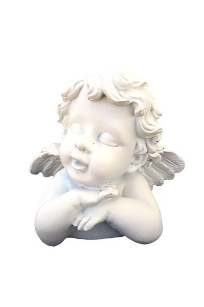 BV Statuette, resin bust representing a sleeping angel, 17 cm, 1237G-1
