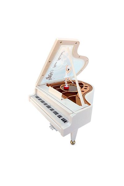 BV Music box, with key, in the shape of a piano with key, 20 cm, 1482G