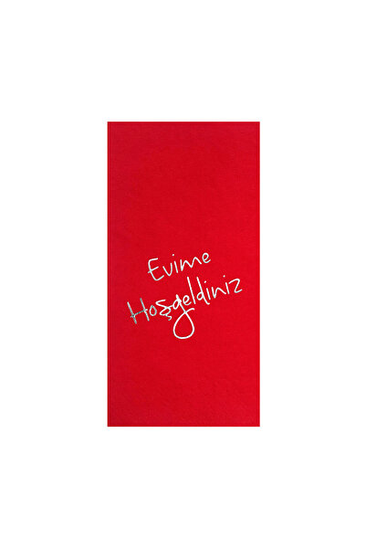 Story رقائق فضية مقاس 40 × 40 سم مرحبًا بكم في منديل ورق أحمر اللون مقاس 16 ق...