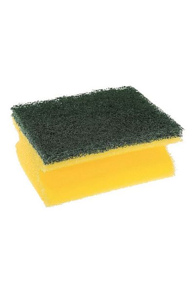 Scotch Brite 3-Piece Heavy Duty Classic Nail Saver Scrub Sponge Yellow and Green