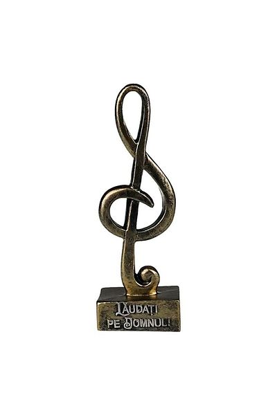 BV Statuetă decorativă, cheie Sol cu ​​citat religios, 18 cm, 1556G1-1