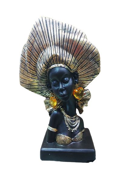 BV Decorative Statuette, African, Gold, 26 cm, 222318GE