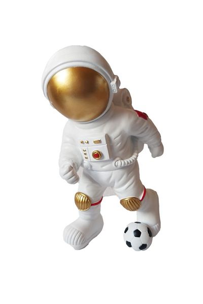BV Decorative statuette, Astronaut footballer, 26 cm, BJ1737C