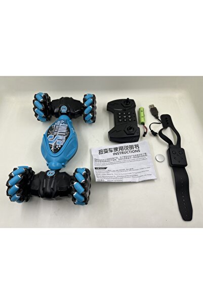 OEM Flippy Kids Gesture-Controlled Stunt Car with Remote, Lights & Music - Blue