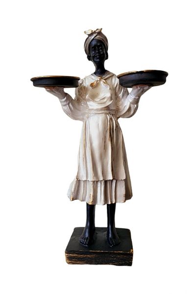 BV Decorative statuette, Africa, White, 30 cm, DVCM16A
