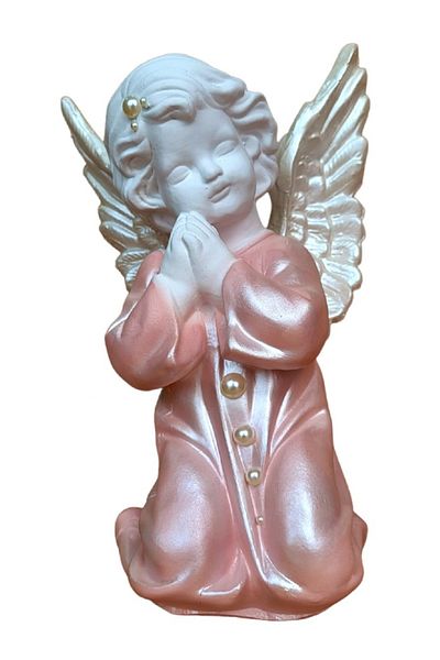 BV Decorative statuette, Angel, Pink, 29 cm, DVAN0032-2G