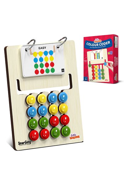 Smartivity Kids Montessori Slide Puzzle Game IColor & Pattern Matching Learning Toys for Kids