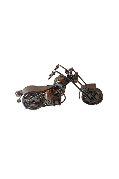 BV Motocicletă decorativă, Metal, Negru, 20 cm, 356MD