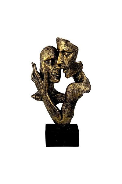 BV Decorative statuette, Lovers, Gold, 31 cm, 1707H