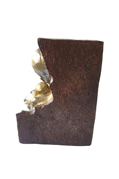 BV Decorative statuette, Couple in Love, Gold, 16 cm, QMS9219