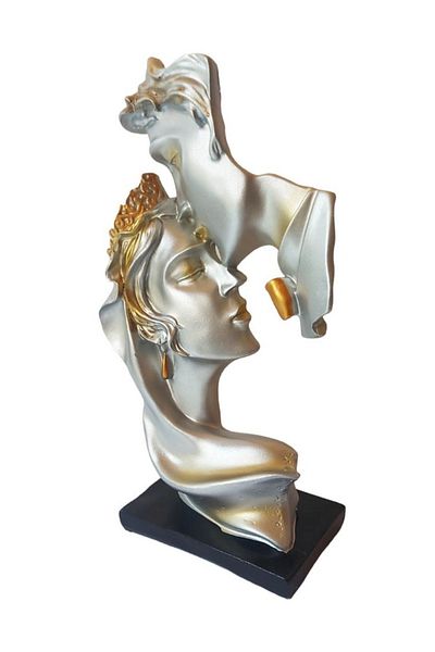 BV Statuetă decorativă, Îndrăgostiți, Argint, 25 cm, CQ5952