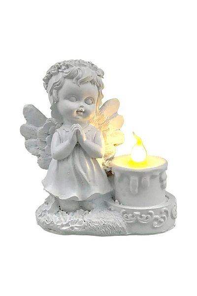 BV Decorative statuette in the shape of an angel with a candle, 10 cm, 1729H