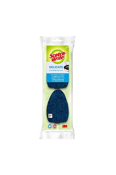 Scotch Brite 2-Piece Delicate Dishwand Refills Blue