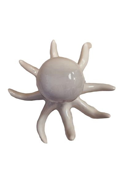 BV Decorative statuette, Octopus, White, 12 cm, DV027CA